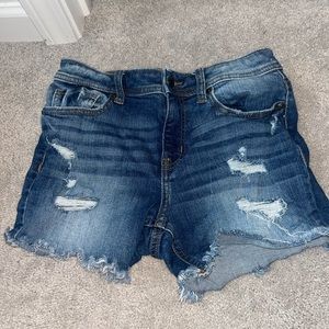 Eunina distressed Jean shorts